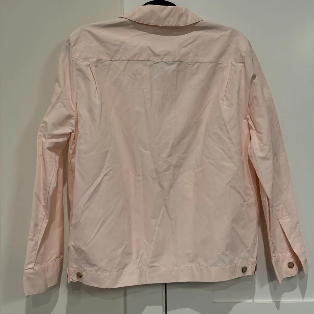 MAX MARA MaxMara Light Pink Nylon Windbreaker Jacket Size 10 Quiet Luxury Design